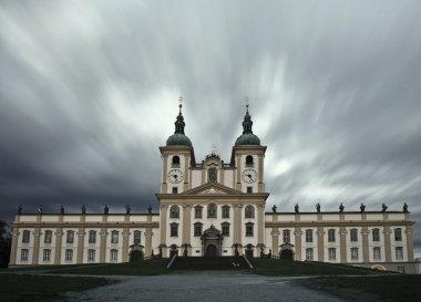 Splendid baroque basilica of Holy Hill near Olomouc clipart
