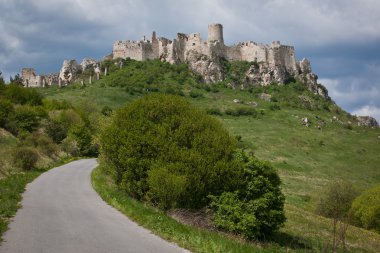 Spissky hrad castle in Slovakia clipart