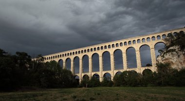 Beautiful 19th century bridge in Provence clipart