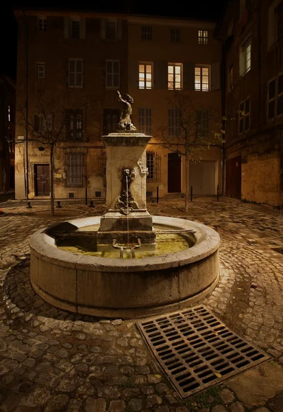 Lovely fountain in Aix-en-Provence, France. — Stock Photo, Image