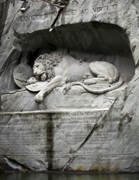 Λιοντάρι της Λουκέρνης, Ελβετίας — Φωτογραφία Αρχείου