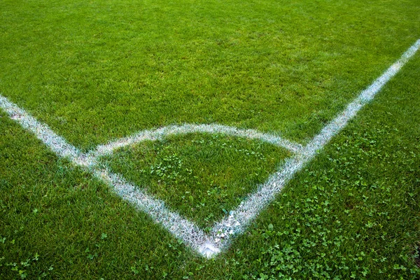 Sport grounds concept - Football/soccer pitch — Stock Photo, Image