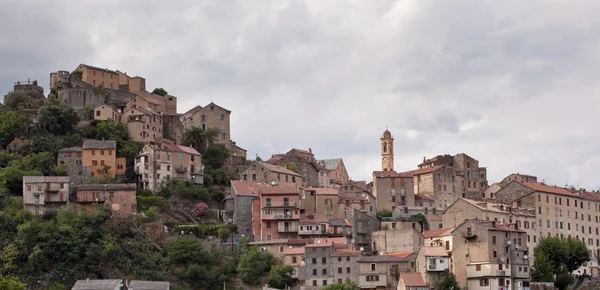 Corte, corsica, Fransa görünümünü — Stok fotoğraf