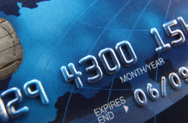 Close-up de um cartão de crédito — Fotografia de Stock
