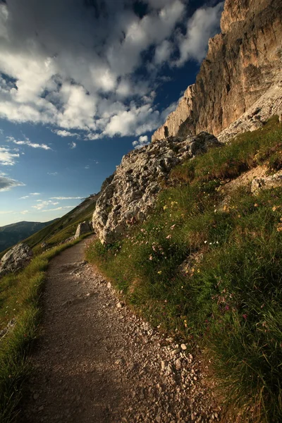 Dağ hiking trail — Stok fotoğraf