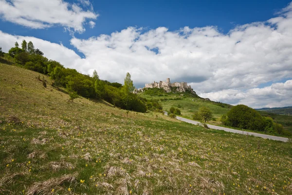 Spissky hrad kastély, Szlovákia — Stock Fotó