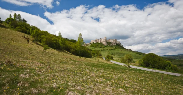 Spissky hrad kastély, Szlovákia — Stock Fotó