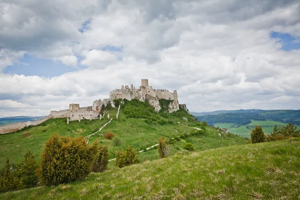 Spissky hrad slott i Slovakien — Stockfoto