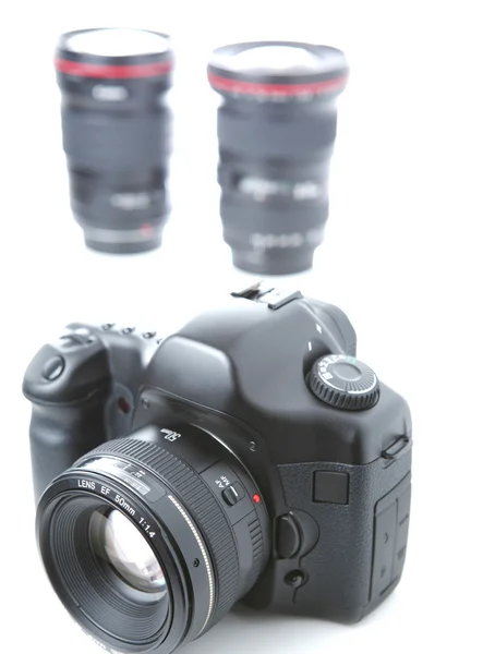 DSLR ve lensler — Stok fotoğraf