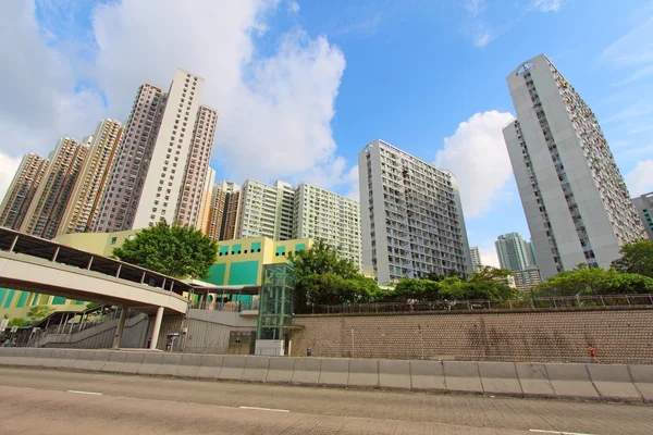 香港のダウンタウンと公的住宅供給 — ストック写真