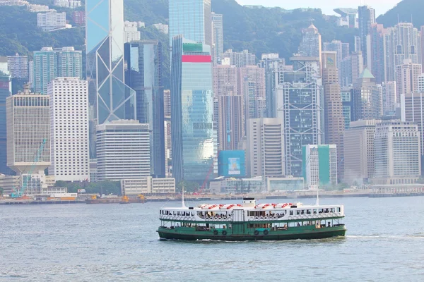 Hong kong färja och hamnen — Stockfoto