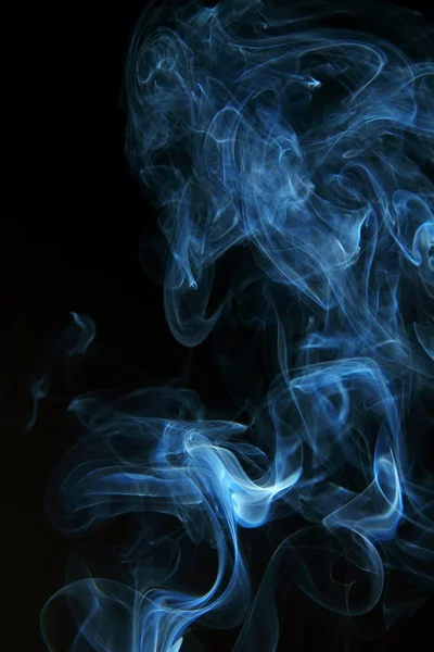 stock image Abstract of smoke on black