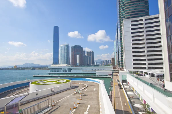 Hong Kong panorama w dzień — Zdjęcie stockowe