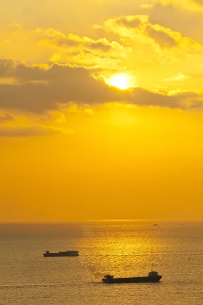 Naplemente a tenger felett — Stock Fotó