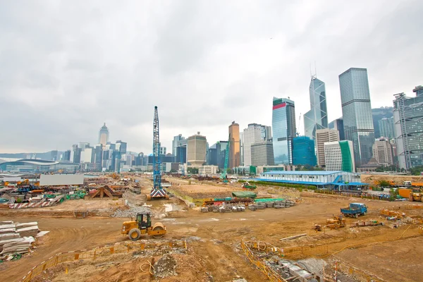 Construção de uma nova auto-estrada em Hong Kong — Fotografia de Stock