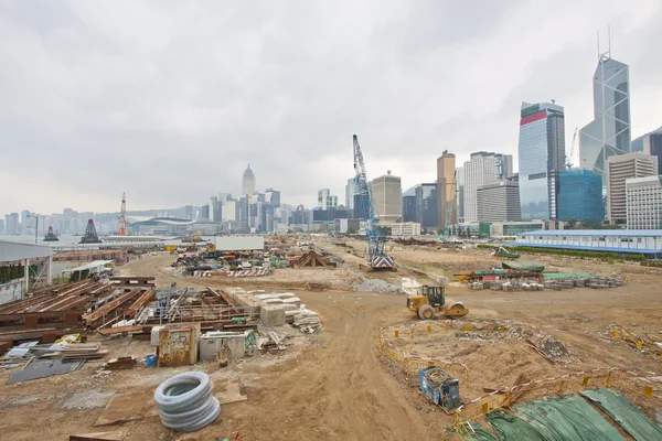 stock image Construction site for new highway in Hong Kong