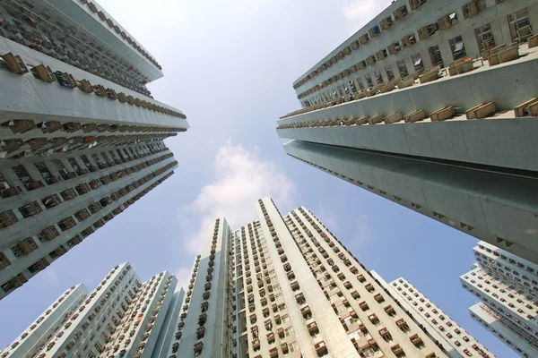 stock image Hong Kong apartment blocks