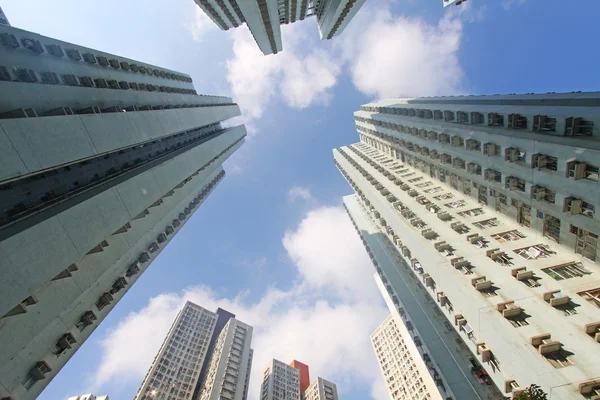 Hong Kong affollati edifici — Foto Stock