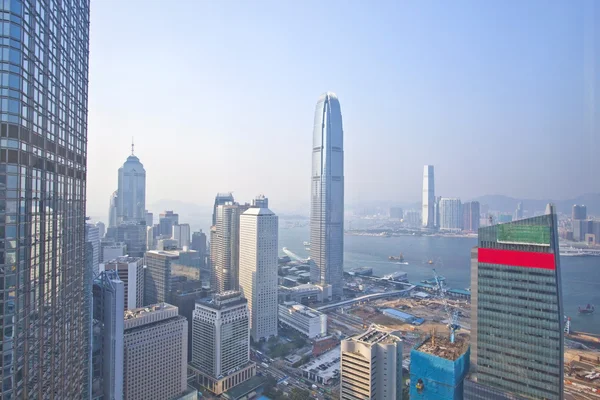 Hong Kong skyline e edifícios de escritórios — Fotografia de Stock