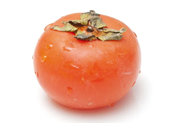 孤立在白色背景上的橙色柿 — 图库照片