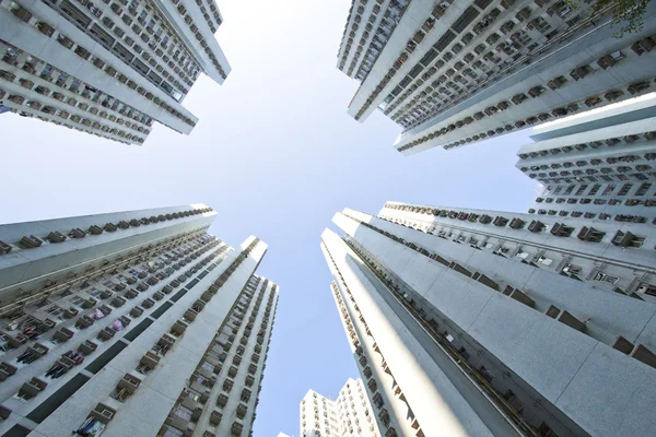 Hong Kong blocos de apartamentos — Fotografia de Stock