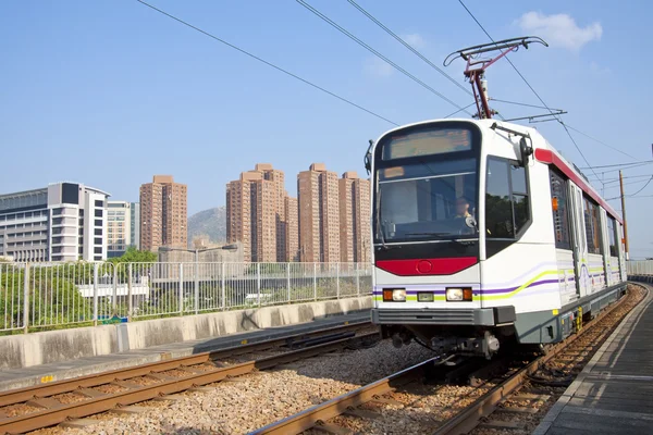 일에 홍콩에서 기차를 이동 — 스톡 사진