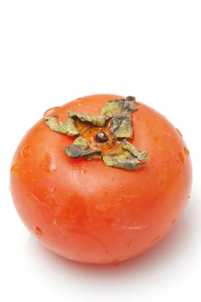 Orange persimmon isolated on white background — Stock Photo, Image
