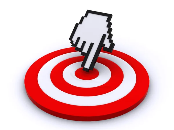 Target and cursor — Stock Photo, Image