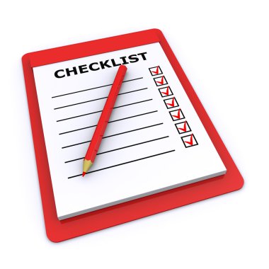 Checklist clipart