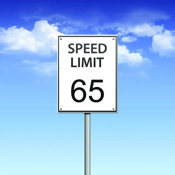 Označení omezení rychlosti — Stock fotografie