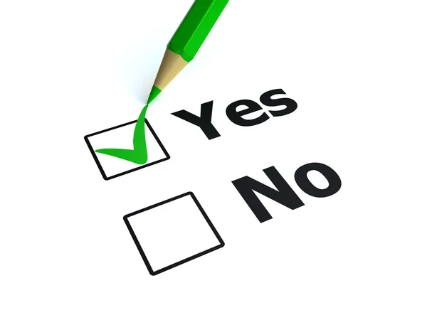 Hlasovat "Ano" — Stock fotografie