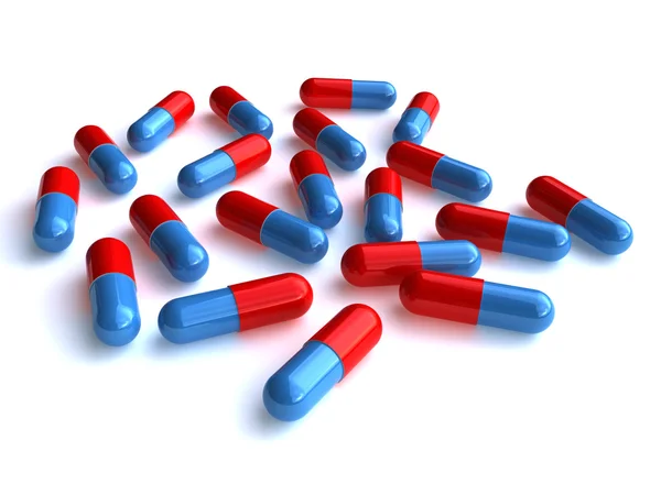 Comprimidos (renderização 3d ) — Fotografia de Stock
