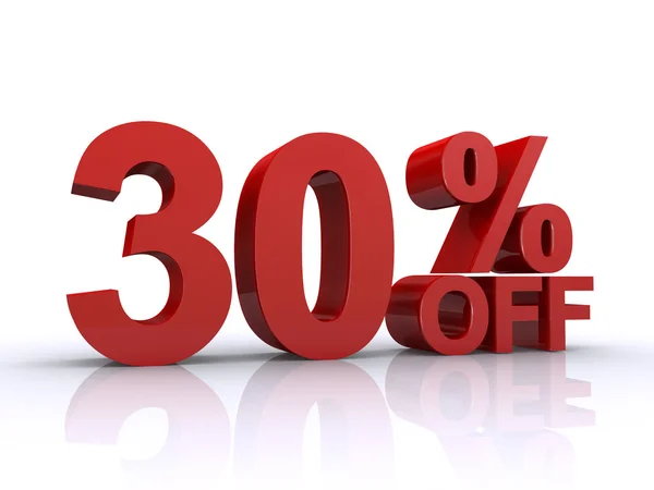 30 percent off discount — Stock Photo, Image