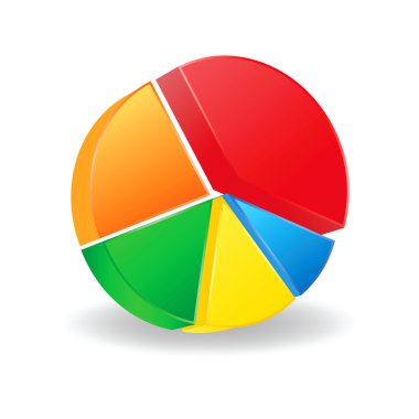 Pie chart (vector ) clipart