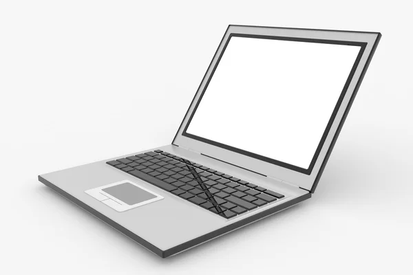 Laptop computer isolated on white. — Stock Photo, Image