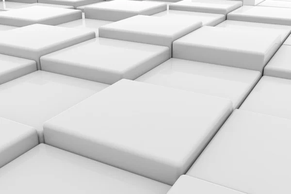 Білий глянсовий кубів — стокове фото