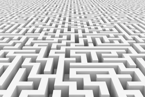 White infinity maze. — Stock Photo, Image