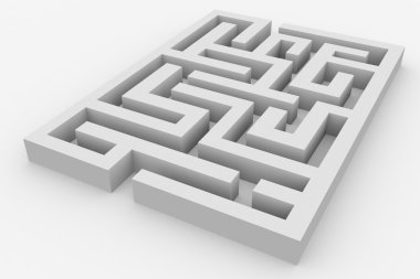 3D maze clipart