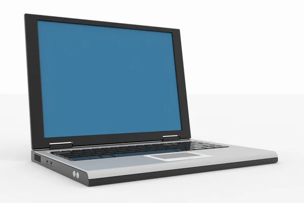 Laptop computer isolated on white. — Stock Photo, Image