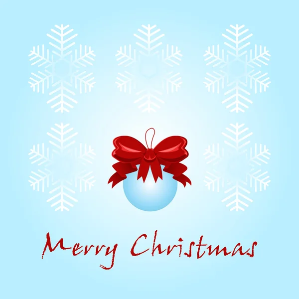 装飾付きクリスマスカード — ストックベクタ