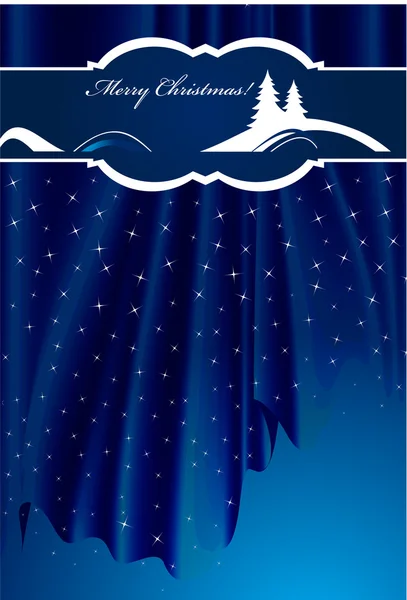 Noël fond de nuit — Image vectorielle