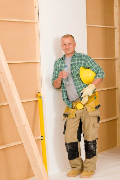 Handyman mature professional diy home improvement — Stock Photo, Image