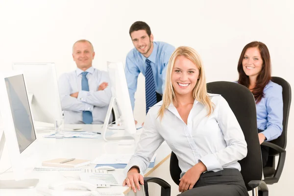 Business team bel sorriso donna d'affari ritratto — Foto Stock