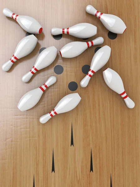 Bowling csapok — Stock Fotó
