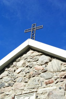 metal eski Kilise çatısının, çapraz