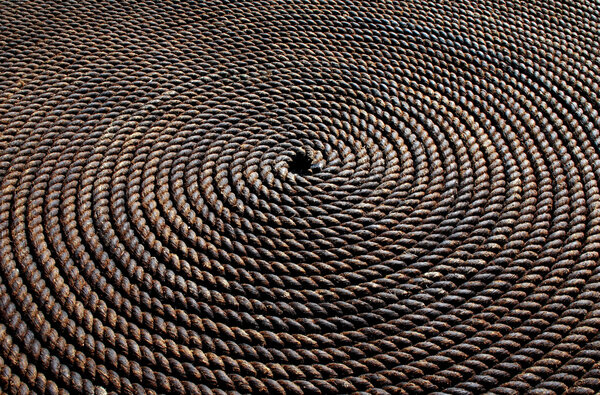 Обтянутый по кругу снимок веревки
