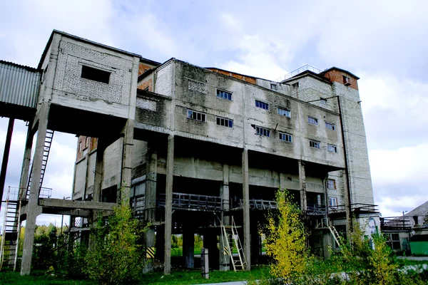 석탄 광산 냉동된 역사 수 십년으로 건물 — 스톡 사진