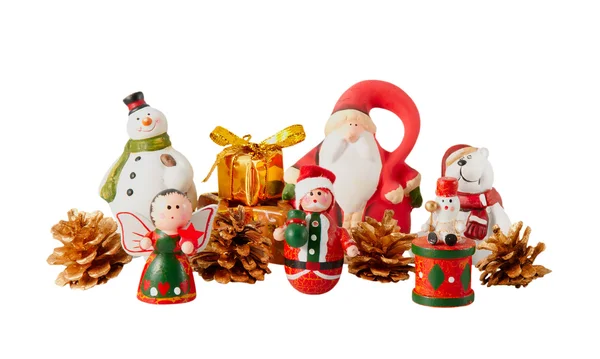 Santa Claus y decoración de Navidad — Foto de Stock