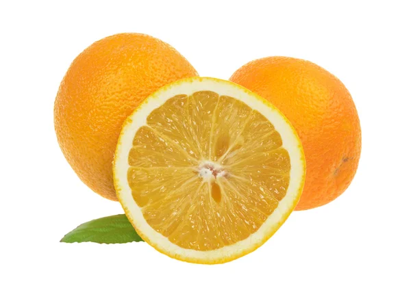Orangen isoliert — Stockfoto