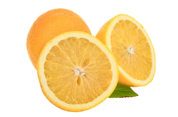 Beyaz izole portakal — Stok fotoğraf